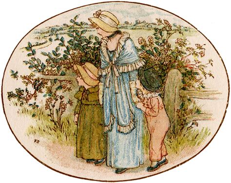 8 Mothers Day Illustrations By Kate Greenaway The Graphics Fairy