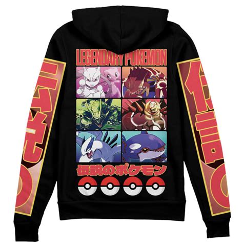 Legendary Pokemon Pokemon Streetwear Zip Hoodie Jacket Anime Ape