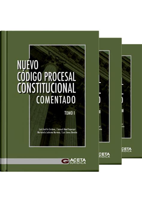 NUEVO CODIGO PROCESAL CONSTITUCIONAL COMENTADO 3 tomos Librería