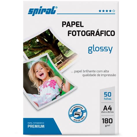 Papel Fotogr Fico A G Glossy Paper G Spiral Pt Fl Pap Is