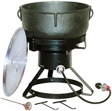 King Kooker 1740 175 Inch Outdoor Cooker With 10 Gallon Cast Iron Jambalaya Pot