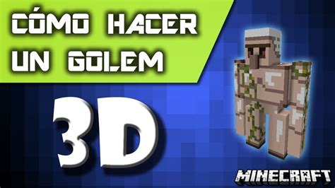 Como Hacer Un Golem De Hierro Pixel Art Minecraft YouTube