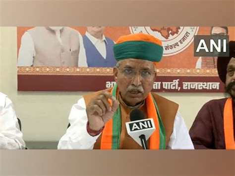 Bjp Will Win With Huge Majority Arjun Ram Meghwal On Rajasthan