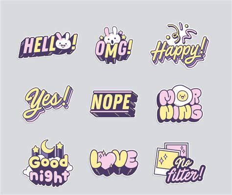 Snapchat Stickers on Behance