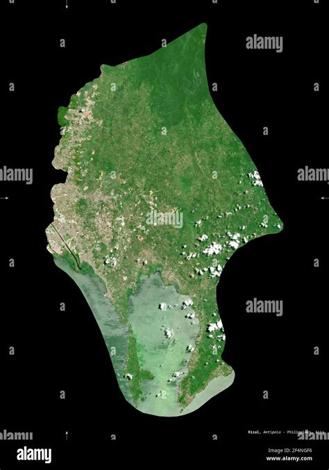 Rizal Province Of Philippines Sentinel Satellite Imagery Shape