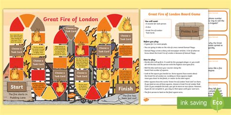 Great Fire of London Board Game | KS1 Resources