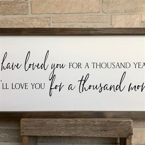 A Thousand Years Etsy