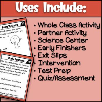 Body Systems Task Cards By Schoolhouse Learning Jan Harris Tpt