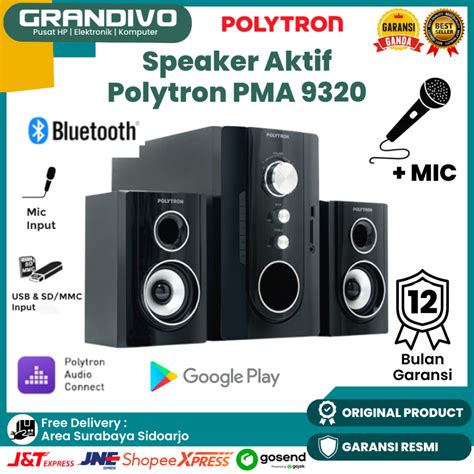 Jual Speaker Aktif Polytron Bluetooth Pma Superbass Garansi Resmi