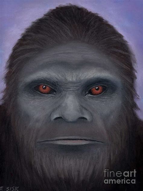 Sasquatch The Encounter Painting By Rebekah Sisk Fine Art America