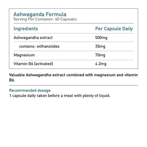 Biogena Ashwagandha Formula Buy Hair Care Personal Care Products