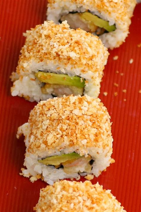 Crunchy Roll Sushi Tempura California Roll Recipe