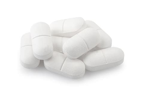 Drogas Do Paracetamol Isoladas Em Um Fundo Branco Imagem De Stock