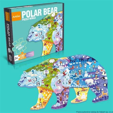 Puzzle edukacyjne MIŚ POLARNY 180 szt Sklep Habarri pl