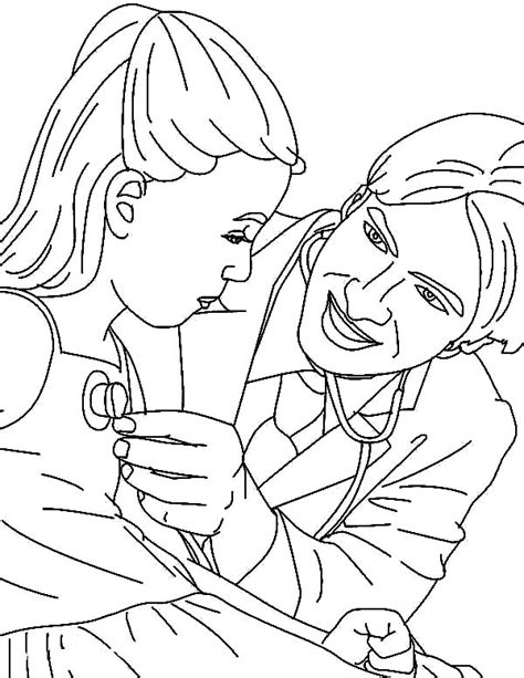 Stethoscope Coloring Page At Free Printable Colorings Pages To Print And Color