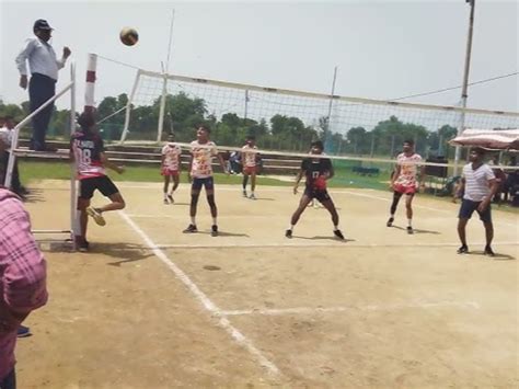 Final Of 24th State Level Volleyball Competition In Zamaniya जमानियां