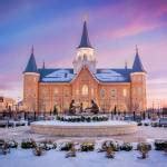 Provo City Center Temple - Colored Sky by Kenny Latimer