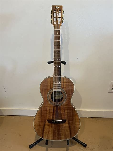 Washburn Parlor Acoustic Guitar Koa Reverb