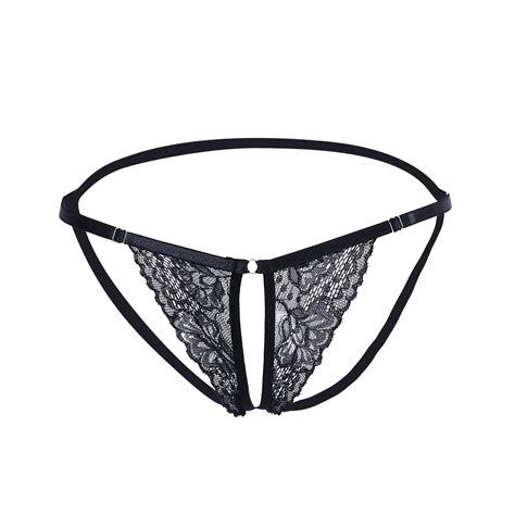 Elainilye Fashion Bikini Underwear For Women Sexy Thong Panties Sexy Lacy Underpants With