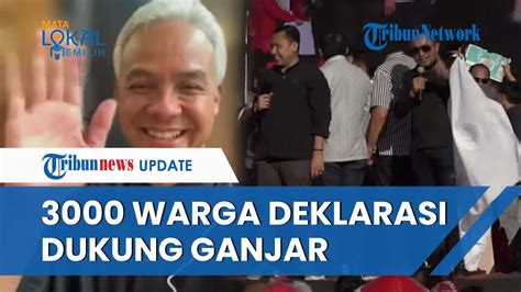 Ribuan Massa Deklarasi Dukung Ganjar Siap Gerak Capai Target Persen