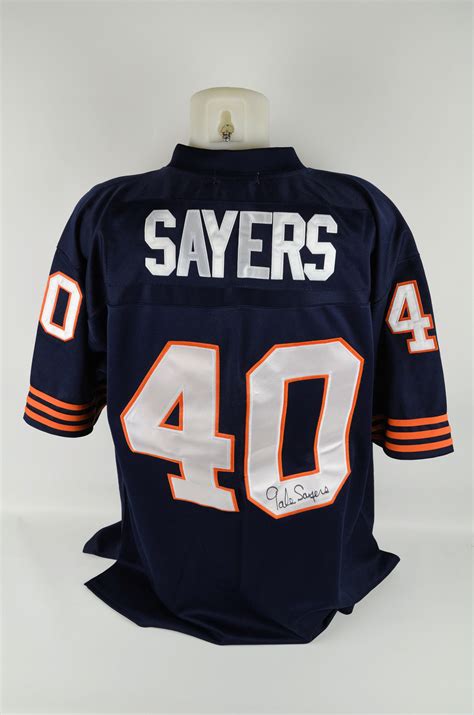 Lot Detail Gale Sayers Autographed Mitchell Ness Chicago Bears Jersey