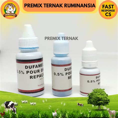 Jual Dufamec Pour On Ml Ml Ml Obat Tetes Kutu Gudik Scabies