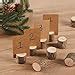 Amazon Wowoss Pcs Rustic Wooden Place Card Holders Pcs Kraft