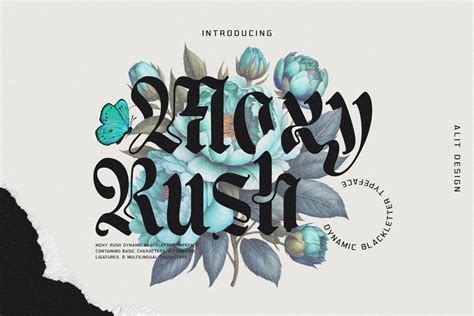 Moxy Rush Font Alit Design FontSpace