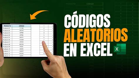 Cómo CREAR CÓDIGOS ALEATORIOS en Excel YouTube