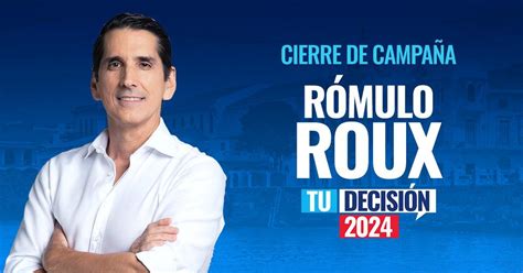 Rómulo Roux cierra su campaña en Santiago y reitera el pacto de