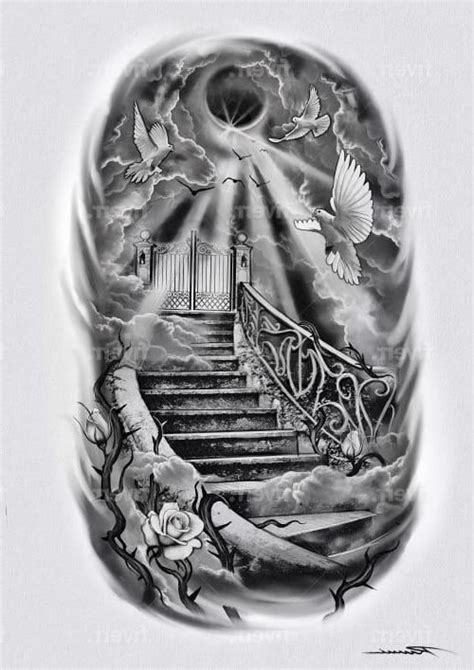 Pin By Ashley Krouse On Tattoos Heaven Tattoos Stairs To Heaven