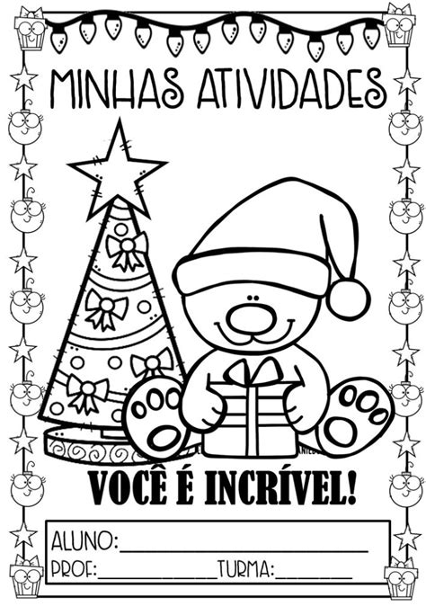 Sint Tico Capa Para Atividades Natal Educa O Infantil Splattermail