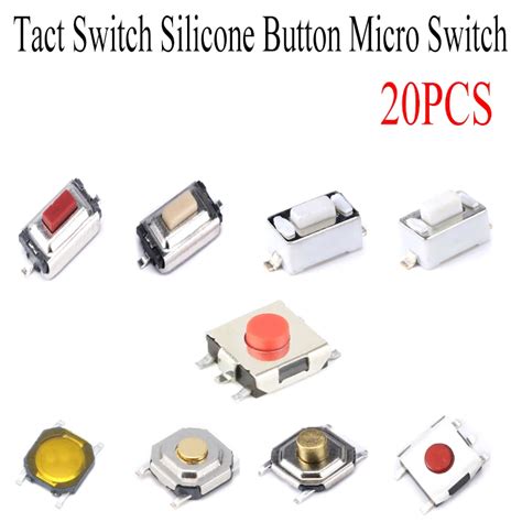 Interruptor T Ctil De N De Silicona Microinterruptor De 6x6x2 5mm