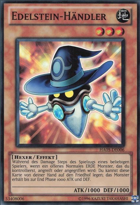 Recollectibles Sammelkarte Yugioh Karte Edelstein Händler Yu Gi Oh