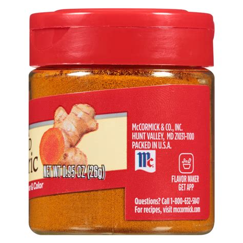 McCormick Ground Turmeric 0 95 Oz Grocery Fast Delivery By App Or Online