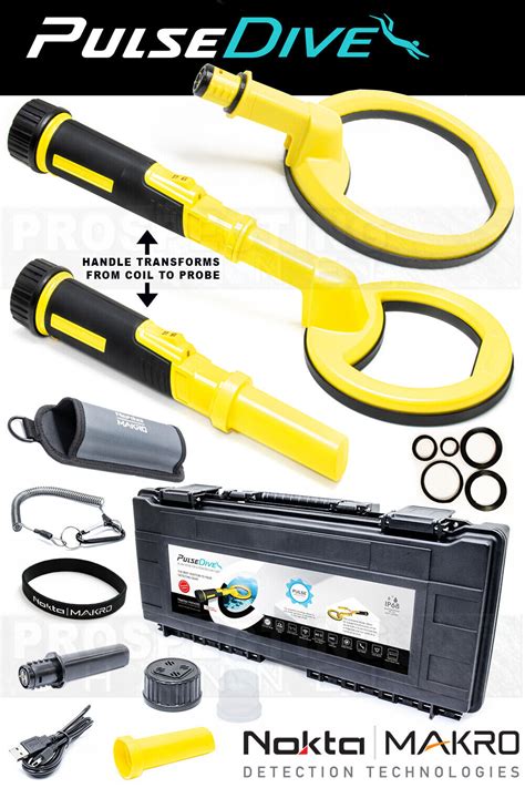 Yellow 2 Coil Nokta Pulse Dive Metal Detector