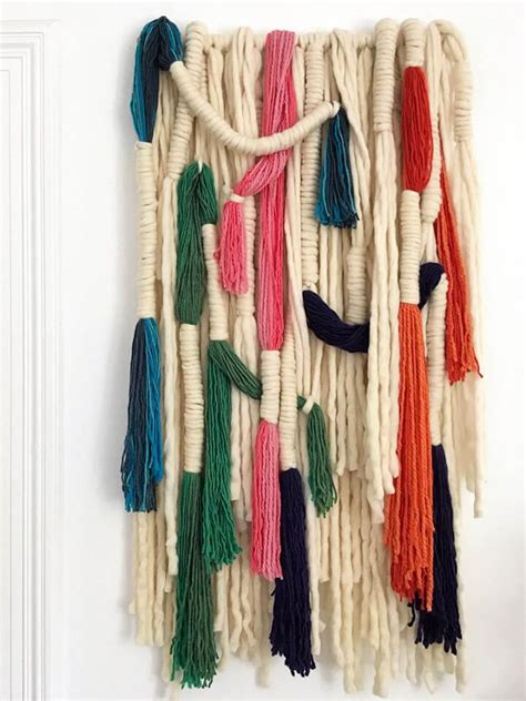 Diy Wall Hangings Using Yarn Diy To Make