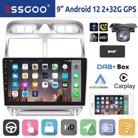 Dab Carplay Android Autoradio Gps Navi Rds Kamera F R Peugeot