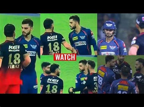 Huge Drama Between Virat Kohli And Naveen Ul Haq Fight With Each Other