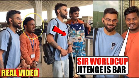 Virat Kohli Did A Heartwarming Gesture For His Fans At Airport Before