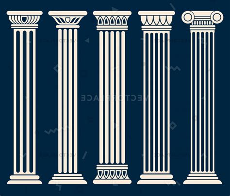 Greek Pillar Vector At Getdrawings Free Download