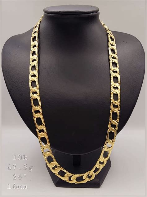 Kt Gold Diamond Cut Figaro Chain Gold Star Jewellers Bonnie Doon Mall