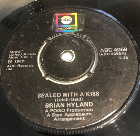 Brian Hyland Sealed With A Kiss Ginny Come Lately Push Out