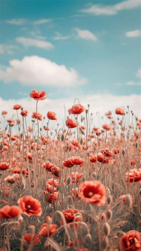 Aesthetic Flower Field Photo Outdoors Free Photo Rawpixel