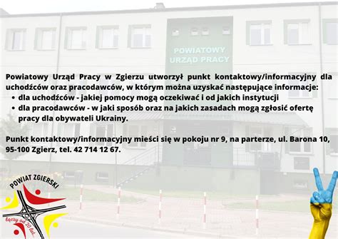 Informacja Powiatowego Urz Du Pracy Dla Uchod C W Oraz Pracodawc W