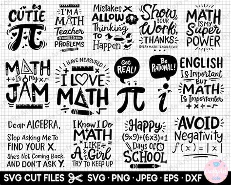 Math Teacher Svg Bundle Math Teacher Png Bundle Math Svg Etsy