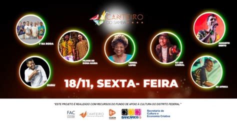 Canteiro do Samba e convidad s em Brasília Sympla