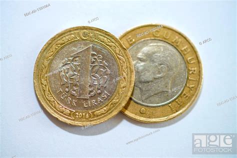 Turkish Lira Coins Stock Photo Picture And Rights Managed Image Pic