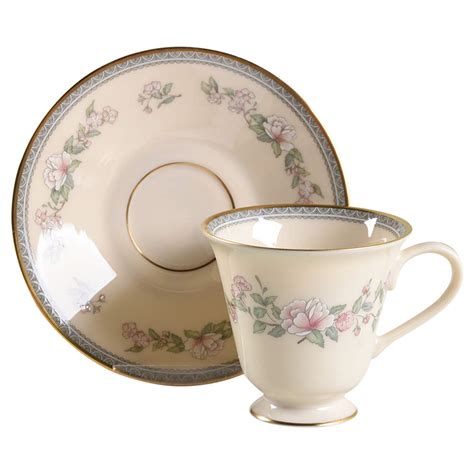 Serenade Footed Demitasse Cup Saucer Set By Lenox Replacements Ltd