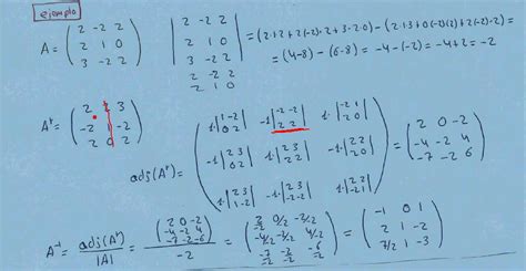 Calculo De La Inversa De Una Matriz Por Determinantes Printable